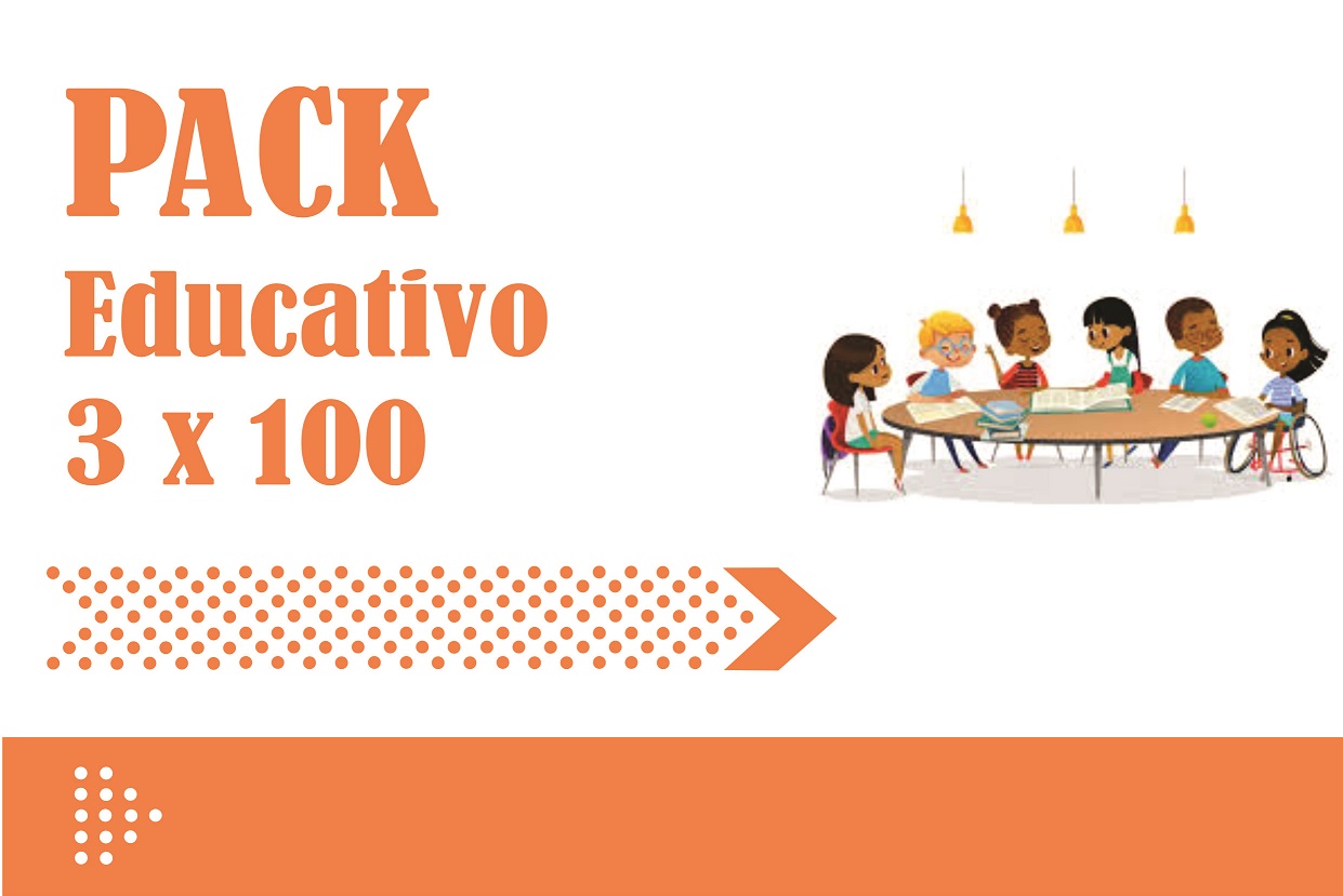 Pack educativo 3×100